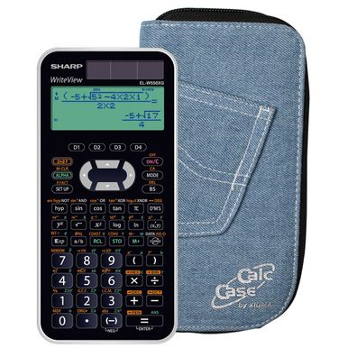 Sharp EL-W550 XG und CalcCase Schutztasche im Aktions-Bundle (Gr. Taschenrechner)