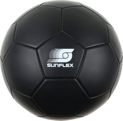 Sunflex Soccerball Black | Fußball Beachball Funball Fangen Werfen
