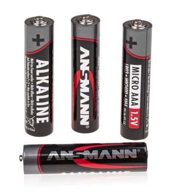 DynaTech Batterie-Set AAA LR03 - Ansmann 4 Stück