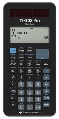 Schulrechner Taschenrechner Texas Instruments Tischrechner TI 30 X Pro MathPrint