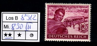 Los B8912: Deutsches Reich Mi. 890 III, gest.