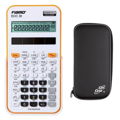 Fiamo ECO 30 w/o - Taschenrechner und Schutztasche im Set Schule, Uni, Beruf
