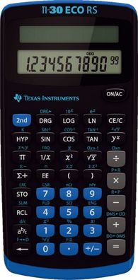 TI 30 ECO RS Texas Instruments Schulrechner Solar - Taschenrechner