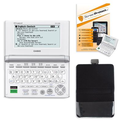 Casio EW-G 200 elek. Wörterbuch mit Schutztasche und Displayschutzfolie
