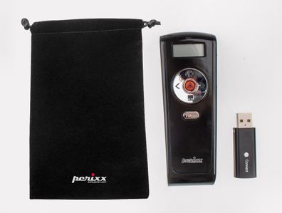 Peripro-703 PLUS Wireless LCD Laser Presenter 20m Reichweite 2,4GHz USB-Dongle