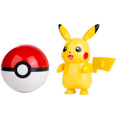 Pokéball mit Pokémon-Figuren (Modell: Pikachu)