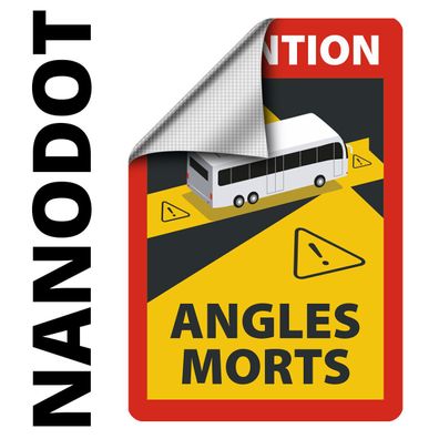 Angles Morts Toter Winkel nanodot A5 4 Stück, wiederverwendbar Bus-Wohnmobil