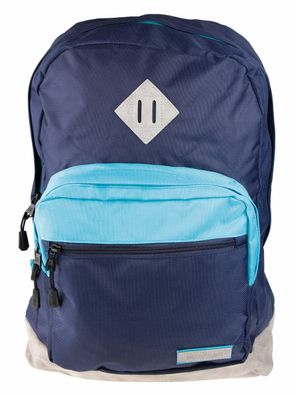 BestLife Schulrucksack für Laptop und Tablet bis 15,6 Zoll hell/ dunkel blau