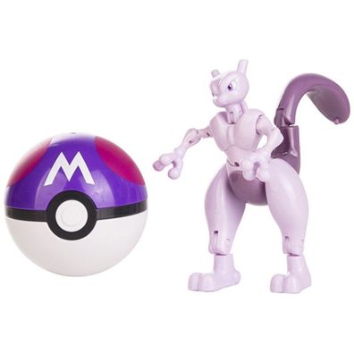 Pokéball mit Pokémon-Figuren (Modell: Mewtu)