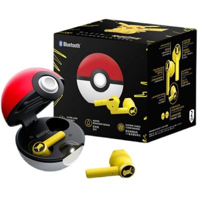 Nintendo Pikachu Razer Bluetooth-Kopfhörer - Pokemon Ohrhörer mit Pokéball Ladehülle
