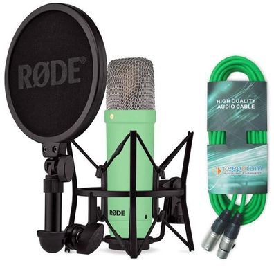 Rode NT1 Signature Green Studio-Mikrofon Grün mit XLR-Kabel Grün