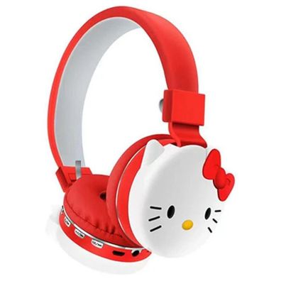 HELLO KITTY Bluetooth-Kopfhörer - Sanrio Hallo Kätzchen Rote Bluetooth Kopfhörer