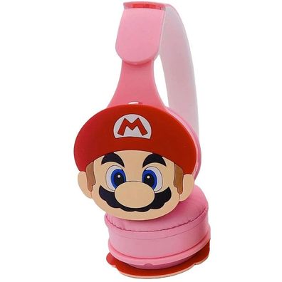 MARIO Bluetooth-Kopfhörer - Nintendo Super Mario Bros Rosa Mario Bluetooth Kopfhörer