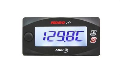 Koso BA003180 Dual Thermometer Mini 3 (beleuchtet),