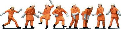Feuerwehrleute orange Uni., Faller Figuren Miniaturwelten H0 (1:87), Art. 151036