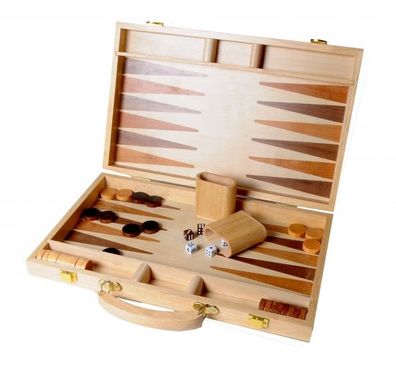 Backgammon Holz braun 48 x 38 cm