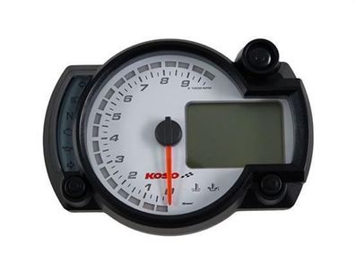 RX2N+ GP Style Koso Tacho Tachometer weiss max.10 000RPM ABE BA015B16