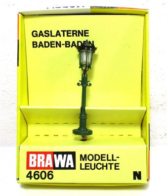 Brawa N 4606 Gaslaterne Baden Baden 1-fach - OVP (Z38-23h)