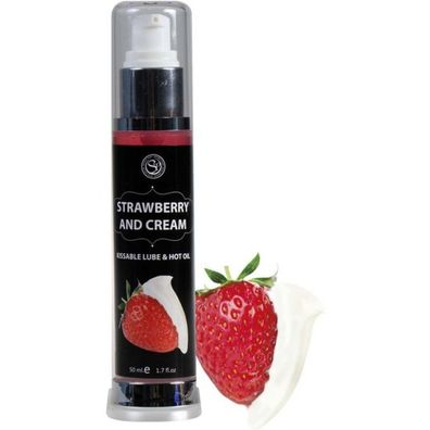 Secretplay Lubricant 2-1 HEAT EFFECT Strawberry & CREAM 50ML