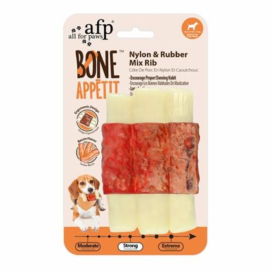 AFP Bone Appetit - Nylon &amp; Rubber Mix Rib - Bacon Flavor In