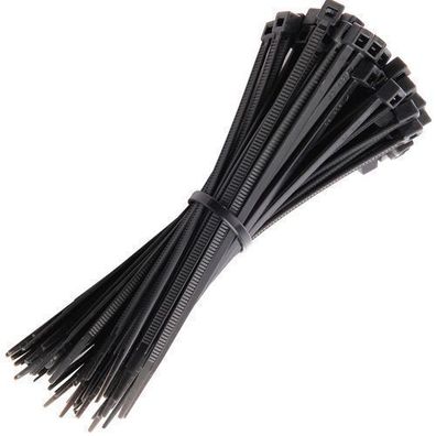 Kabelbinder 2,5x100 1000 Stück Schwarz Stabiles Nylon UV Robust Zip Ties Retoo