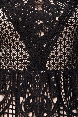 Ocultica Gothic Kleid aus Spitze, schwarz, Größe L