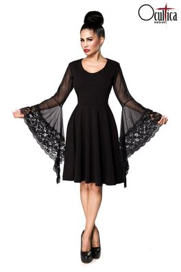 Ocultica Gothic Kleid, schwarz, Größe M