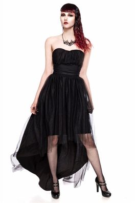 Ocultica Gothic Tüll-Kleid, schwarz, Größe L