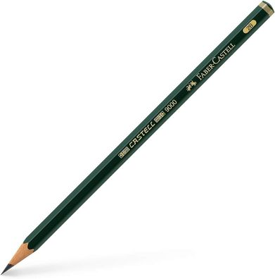 Faber Castell 119002 Bleistift Castell 9000, 2B, 3 Stück
