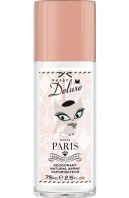 Pussy Deluxe Meets Paris Damen Deodorant Natural Spray Vaporisateur75 ml For Her