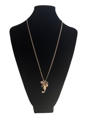Halskette 1140 RG, rosegold, Seepferdchen Anhänger 1 St
