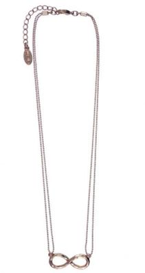 Halskette 0517RG, rose-vergoldet mit Unendlichkeitssymbol 1 St