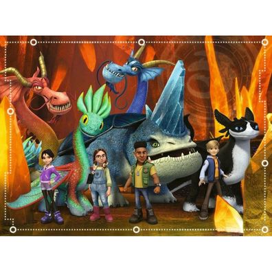 Kinderpuzzle Dragons - Die 9 Welten (100 Teile)