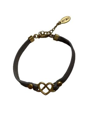 Armband mit vergoldetem Brezelherz 0748 G 1 St