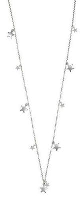 Halskette 1235S, versilberte Kette mit Sternen 1 St
