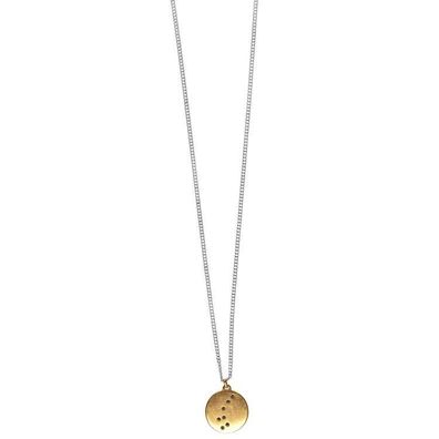 Halskette, Anhänger Sternbild Großer Wagen, silber und gold, 1038 BI 1 St
