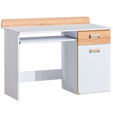 Schreibtisch LOREN LR10 weiß / eiche nash