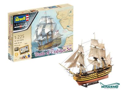 Revell Battle of Trafalgar Geschenkset Segelschif in 1:225 Revell 05767 Bausatz