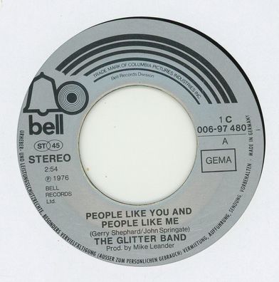 7" The Glitter Band - People like You & People like me ( Ohne Cover )