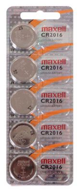 Maxell CR2016 Lithium Knopfzelle 3V 5er Blister