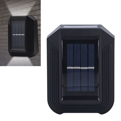 Solar-Wandleuchte, Außenleuchte, 6 LEDs, IP65-Schutz, Gartenbeleuchtung, Weißes Lic