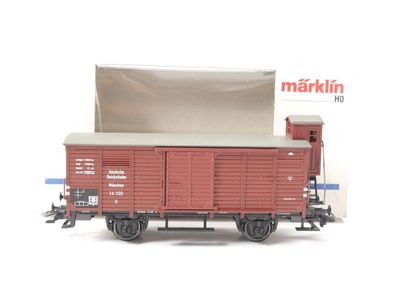 Märklin H0 4695 gedeckter Güterwagen mit Bremserhaus 14 103 DRG / NEM