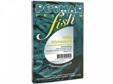 Petman fish Weiße Mückenlarve Fischfutter 100 g (Inhalt Paket: 50 Stück)