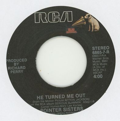 7" Pointer Sisters - He turned me out ( Ohne Cover )