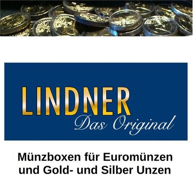 Lindner Münzbox Standard - Varianten m. 20, 30 u.35 Feldern für 2 / 10 / 20 Euro