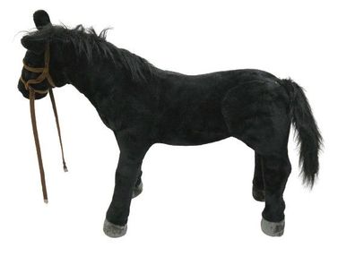 Happy People 58401 - Pferd mit Sound, stehend, Tragkraft ca. 100 kg, schwarz * V