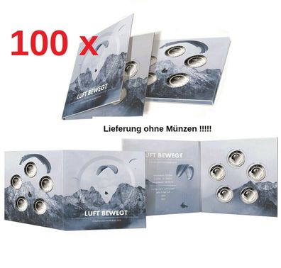 100 x Leerfolder für 5 x 10 Euro Münze Deutschland 2019 In der Luft ADFGJ