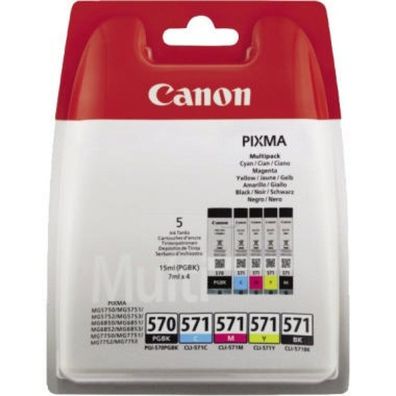Canon Ink PGI-570 CLI-571 PGI570 CLI571 Multipack (0372C004)