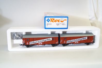 Roco H0 46121 Doppel-Güterwagen 'Leig-Einheit', neuw./ ovp