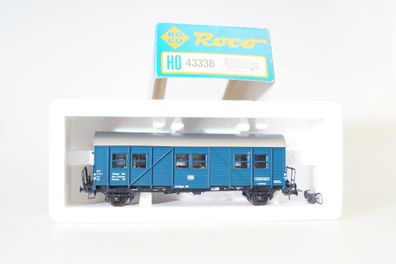 H0 Roco 4333B Gleisbauzug Wohn/ Schlafwagen blau, top/ ovp